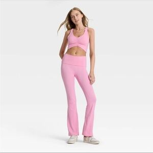 Pink Flare Leggings